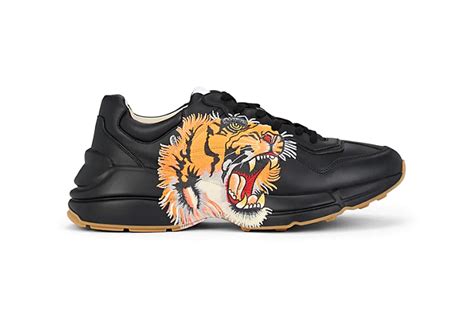 gucci tiger sneakers women's|gucci rhyton tiger print.